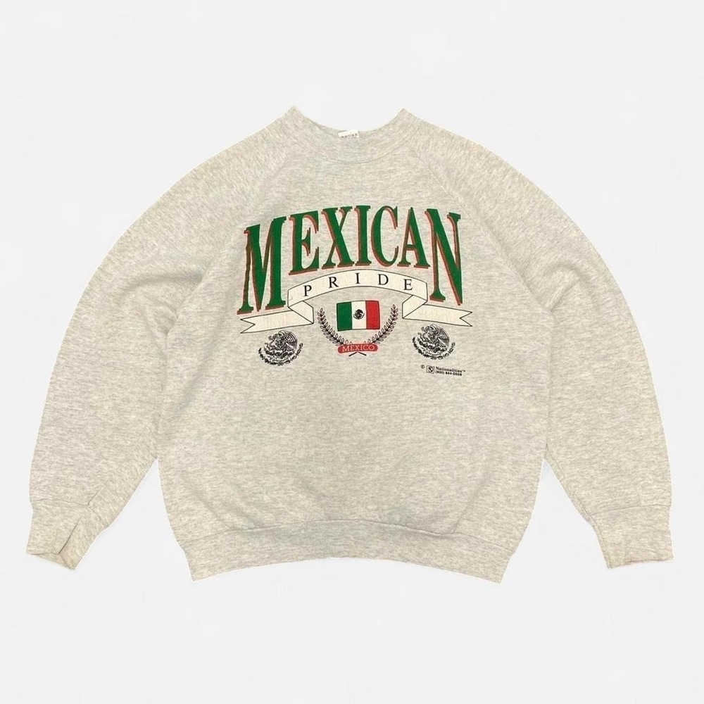 Vintage Mexican pride big graphic crewneck sweatshirt